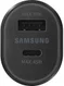 Originele Samsung Super Fast Charge USB-A / USB-C Autolader Zwart afbeelding 2