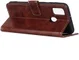 Samsung Galaxy M21 Hoesje Portemonnee Retro Bruin afbeelding 3