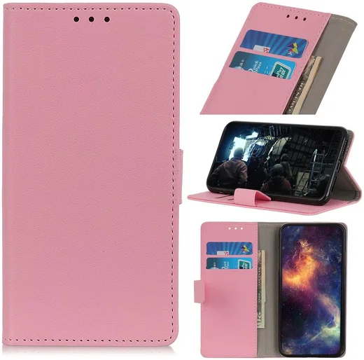 Samsung Galaxy M21 Hoesje Portemonnee Stijlvol met Standaard Roze afbeelding 9