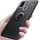 Samsung Galaxy M21 Hoesje met Ring Kickstand Zwart afbeelding 9