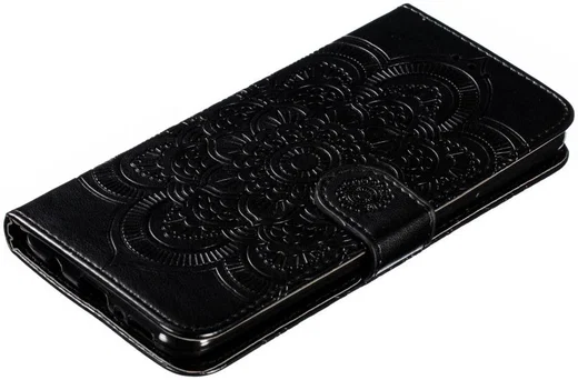 Samsung Galaxy M21 Hoesje Portemonnee met Mandala Print Zwart afbeelding 9