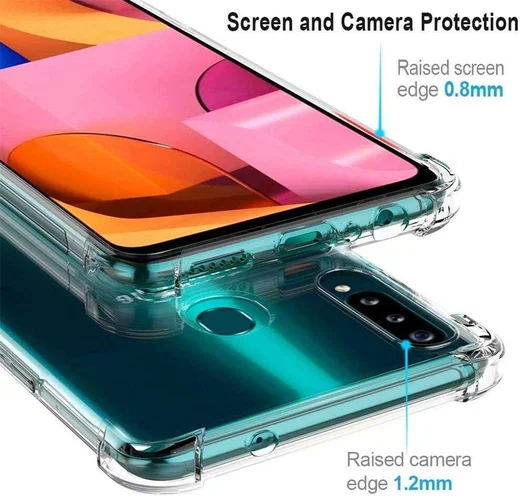 Samsung Galaxy M21 Schokbestendig TPU Hoesje Transparant afbeelding 2