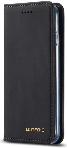 iPhone SE (2020/2022)/8/7 Hoesje Portemonnee Book Case Kunstleer Zwart afbeelding 9