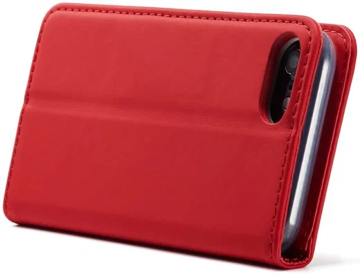 iPhone SE (2020/2022)/8/7 Hoesje Portemonnee Book Case Kunstleer Rood afbeelding 5