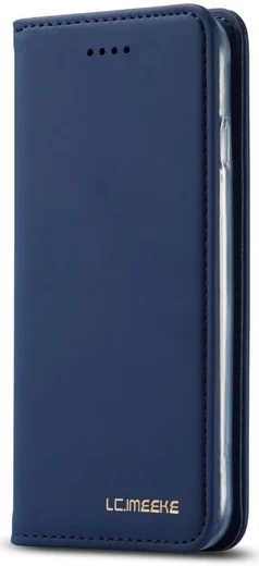 iPhone SE (2020/2022)/8/7 Hoesje Portemonnee Book Case Kunstleer Blauw afbeelding 11