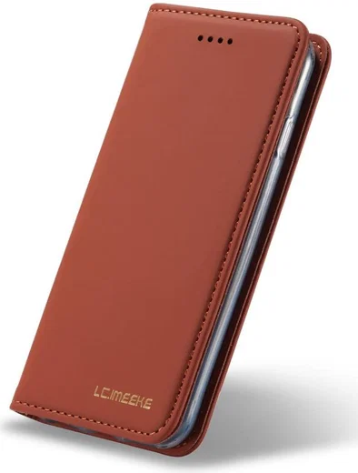 Apple iPhone SE 2020 Hoesje Portemonnee Stand Bookcase Kunstleer Bruin afbeelding 11