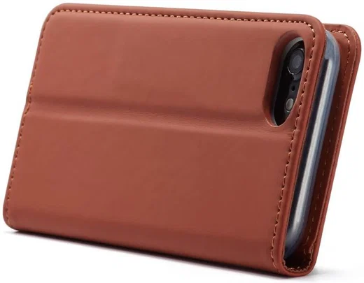 Apple iPhone SE 2020 Hoesje Portemonnee Stand Bookcase Kunstleer Bruin afbeelding 5