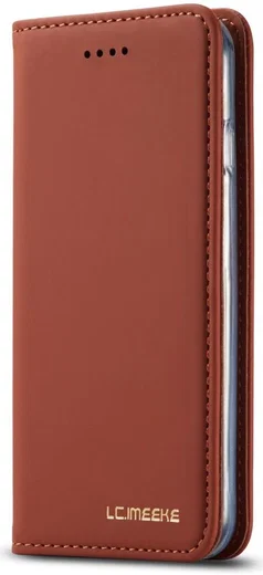 Apple iPhone SE 2020 Hoesje Portemonnee Stand Bookcase Kunstleer Bruin afbeelding 9