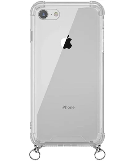 iPhone SE (2020/2022) / 8 / 7 Hoesje Hybride Back Cover Koord Roze afbeelding 2