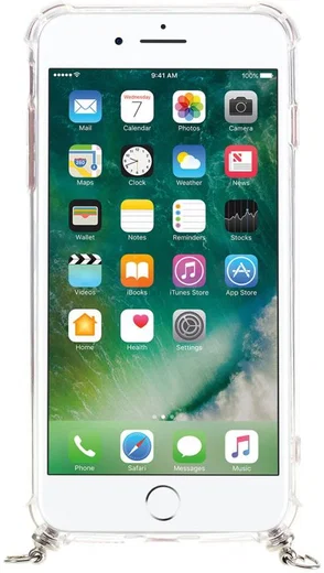 iPhone SE (2020/2022) / 8 / 7 Hoesje Hybride Back Cover Koord Rood afbeelding 3
