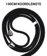 iPhone SE (2020/2022) / 8 / 7 Hoesje Hybride Back Cover Koord Zwart afbeelding 5