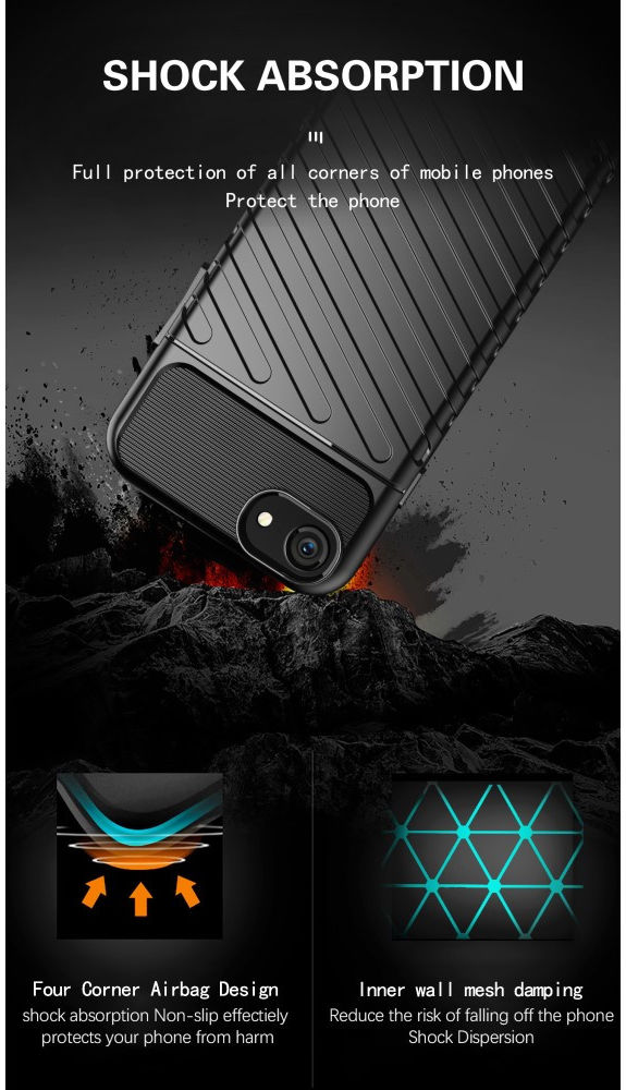 iPhone 7/8/SE (2020/2022) Hoesje Twill Thunder Back Cover Blauw afbeelding 6