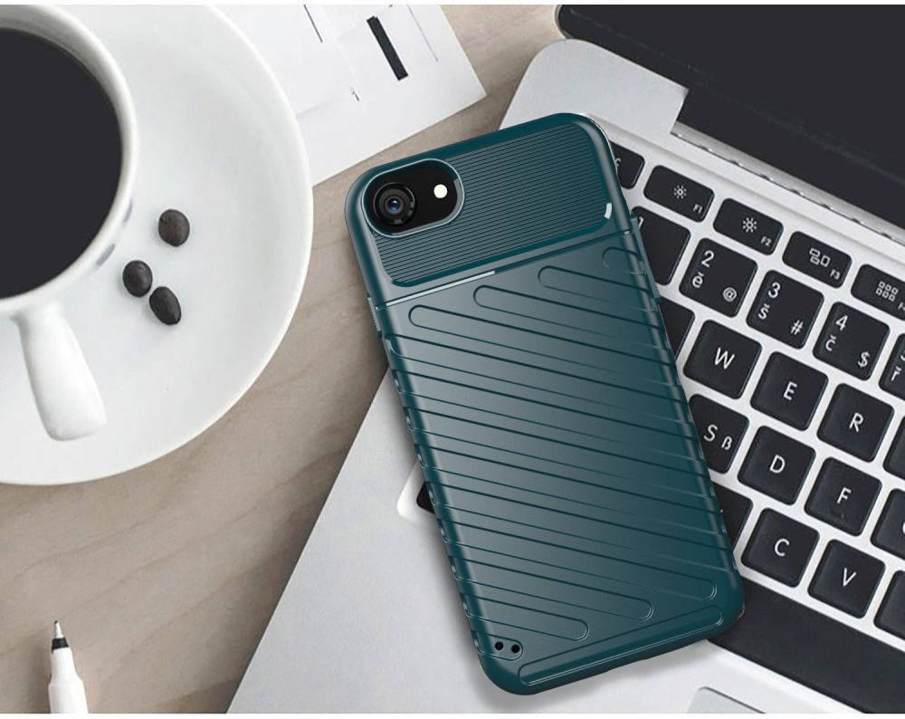 iPhone 7/8/SE (2020/2022) Hoesje Twill Thunder Back Cover Blauw afbeelding 7