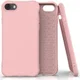 Apple iPhone SE (2020) Hoesje Schokbestendig TPU Flexibel Matte Roze afbeelding 1