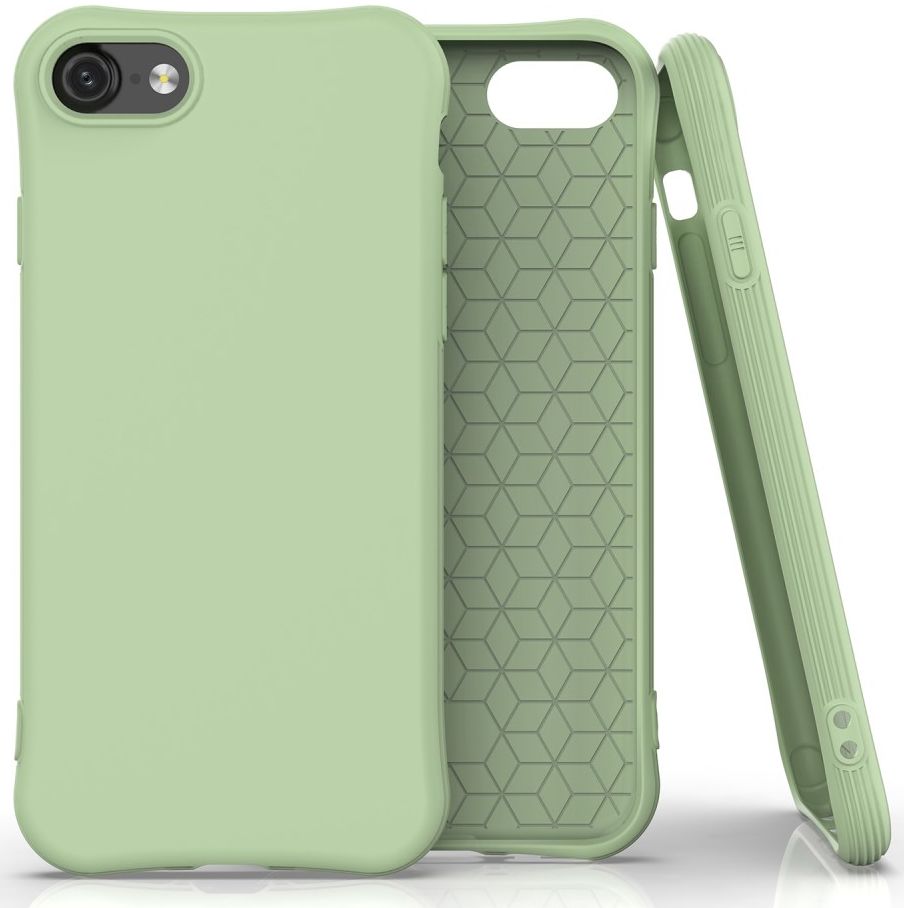 iPhone SE (2020/2022) Hoesje Schokbestendig TPU Flexibel Matte Groen afbeelding 2