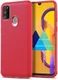Samsung Galaxy M21 Hoesje Twill Slim Textuur Rood afbeelding 1