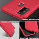 Samsung Galaxy M21 Hoesje Twill Slim Textuur Rood afbeelding 5