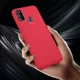 Samsung Galaxy M21 Hoesje Twill Slim Textuur Rood afbeelding 6