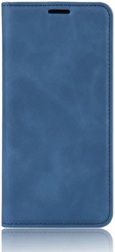 Samsung Galaxy M21 Hoesje Zijdezacht Kunstleer Portemonnee Blauw afbeelding 2