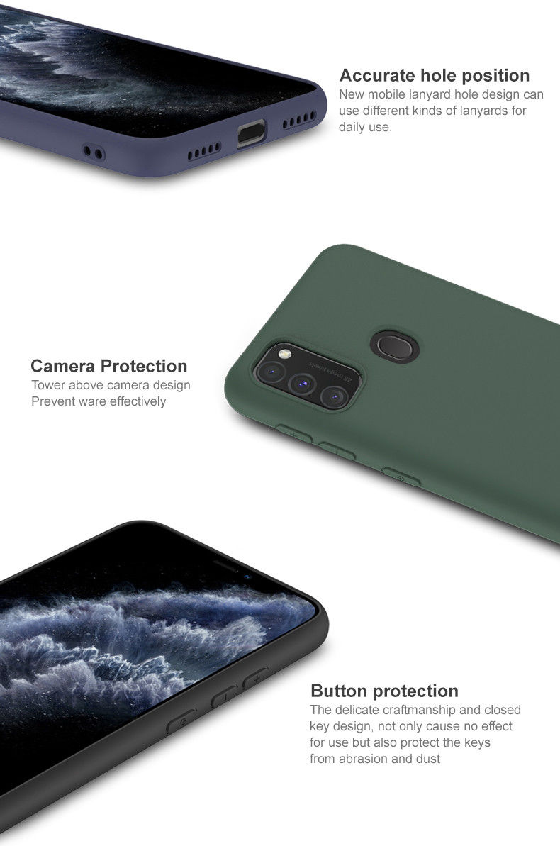 IMAK UC-1 Series Samsung Galaxy M21 Hoesje Matte TPU Groen afbeelding 7