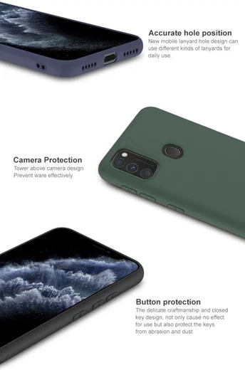 IMAK UC-1 Series Samsung Galaxy M21 Hoesje Matte TPU Groen afbeelding 7