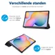 Samsung Galaxy Tab S6 Lite Hoesje Tri-Fold Zwart afbeelding 5