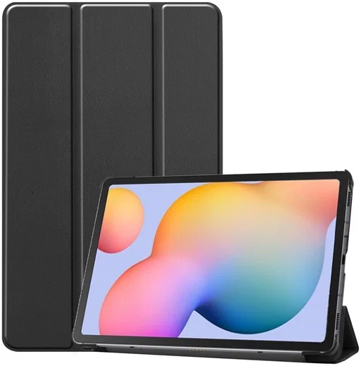 Samsung Galaxy Tab S6 Lite Hoesje Tri-Fold Zwart afbeelding 1