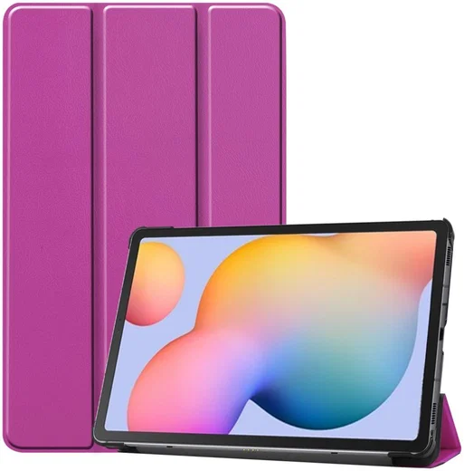 Samsung Galaxy Tab S6 Lite Hoesje Tri-Fold Paars afbeelding 2