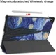 Samsung Galaxy Tab S6 Lite Hoesje Tri-Fold Sterrennacht Print afbeelding 7