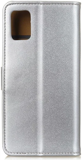 Samsung Galaxy A31 Hoesje Portemonnee Book Case Kunstleer Zilver afbeelding 7