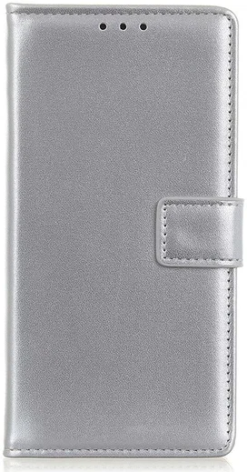 Samsung Galaxy A31 Hoesje Portemonnee Book Case Kunstleer Zilver afbeelding 2