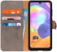 KHAZNEH Samsung Galaxy A31 Hoesje Portemonnee Book Case Grijs afbeelding 1
