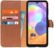 KHAZNEH Samsung Galaxy A31 Hoesje Portemonnee Book Case Bruin afbeelding 1