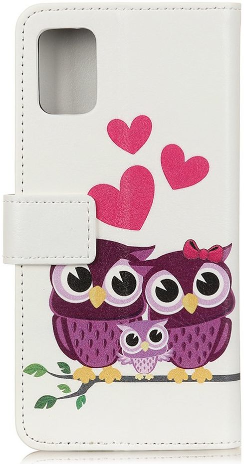 Samsung Galaxy A31 Hoesje Wallet Book Case met Uilen Print afbeelding 3