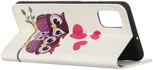 Samsung Galaxy A31 Hoesje Wallet Book Case met Uilen Print afbeelding 4
