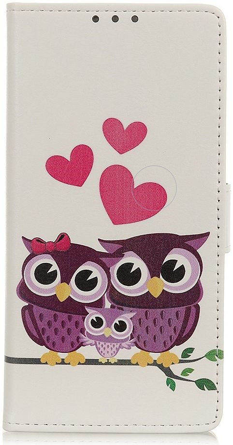 Samsung Galaxy A31 Hoesje Wallet Book Case met Uilen Print afbeelding 1