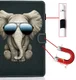 Samsung Galaxy Tab S6 Lite Portemonnee Hoesje met Olifant Print afbeelding 2