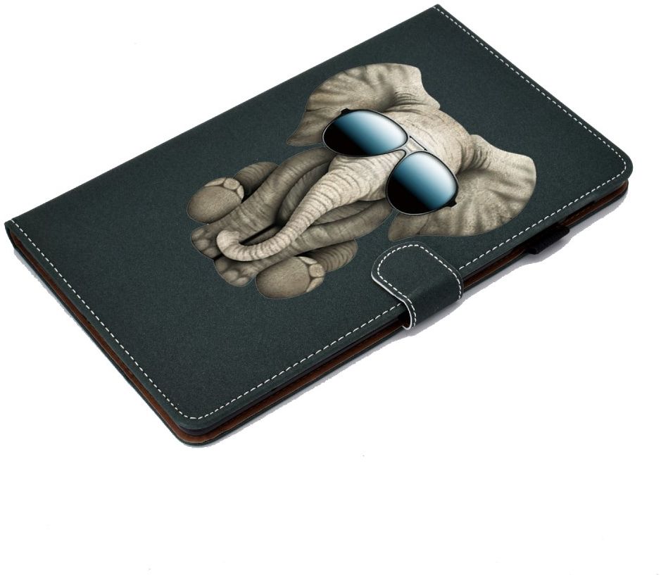 Samsung Galaxy Tab S6 Lite Portemonnee Hoesje met Olifant Print afbeelding 11