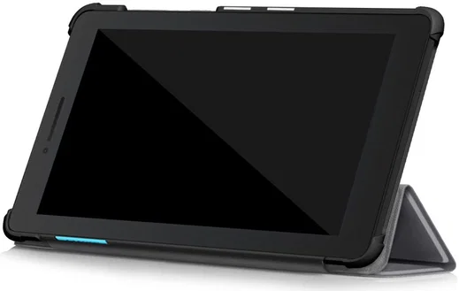 Lenovo Tab E7 Tri-Fold Hoes Grijs afbeelding 5