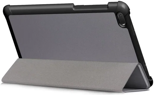 Lenovo Tab E7 Tri-Fold Hoes Grijs afbeelding 6