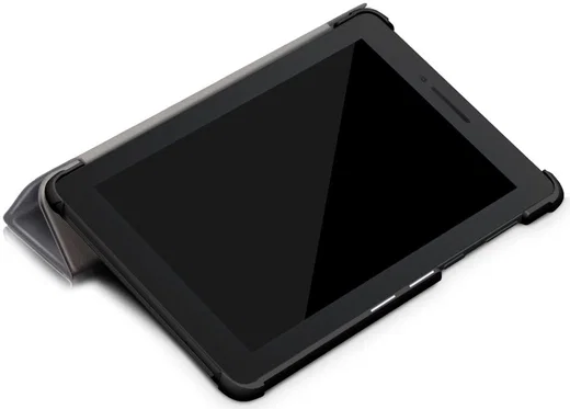 Lenovo Tab E7 Tri-Fold Hoes Grijs afbeelding 7