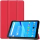 Lenovo Tab M7 Hoesje Tri-Fold Book Case met Standaard Rood afbeelding 1