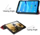 Lenovo Tab M7 Hoesje Tri-Fold Book Case met Standaard Rood afbeelding 4