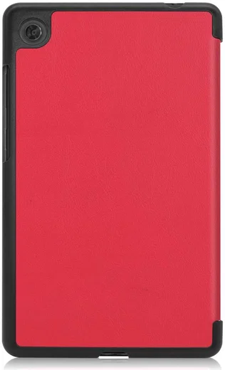 Lenovo Tab M7 Hoesje Tri-Fold Book Case met Standaard Rood afbeelding 8