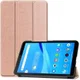 Lenovo Tab M7 Hoesje Tri-Fold Book Case met Standaard Roze Goud afbeelding 1