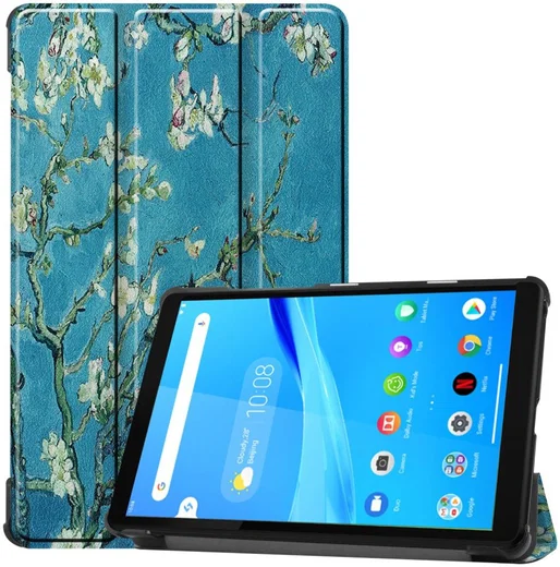 Lenovo Tab M8 Hoesje Tri-Fold Book Case met Flower Print afbeelding 1