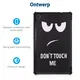 Lenovo Tab M8 Hoesje Tri-Fold Book Case met Do Not Touch Me Print afbeelding 3