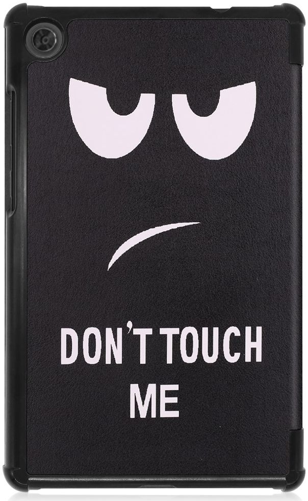 Lenovo Tab M8 Hoesje Tri-Fold Book Case met Do Not Touch Me Print afbeelding 11