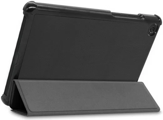 Lenovo Tab M8 Hoesje Tri-Fold Book Case met Standaard Zwart afbeelding 9