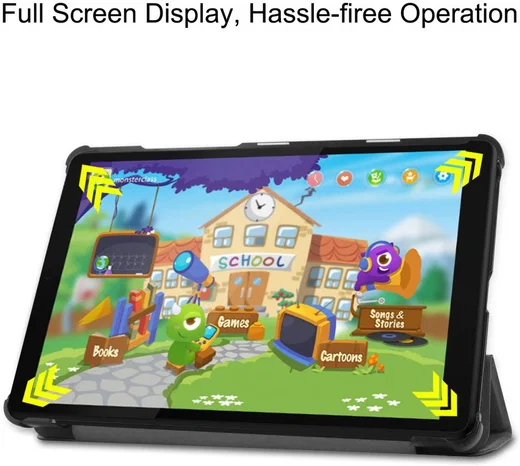 Lenovo Tab M8 Hoesje Tri-Fold Book Case met Standaard Grijs afbeelding 5